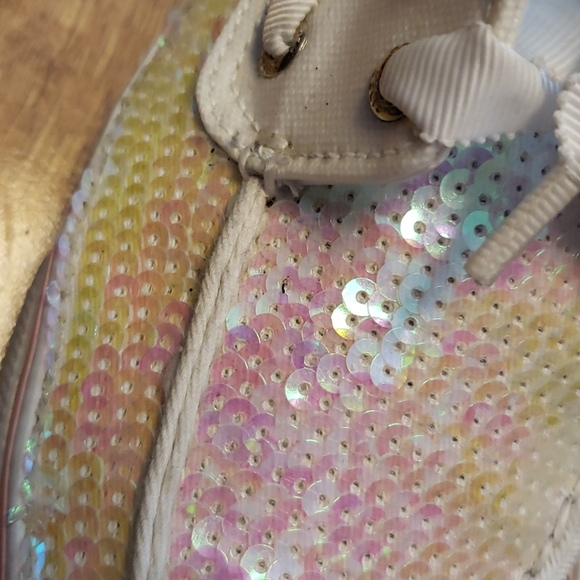 Sperry Topsiders iridescent sequin sz 6.5 - Picture 2 of 5